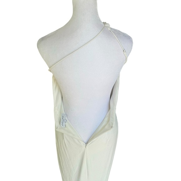 Katie May x Revolve - Brittany Gown in Silver Dusted Ivory Sz M - Picture 9 of 12